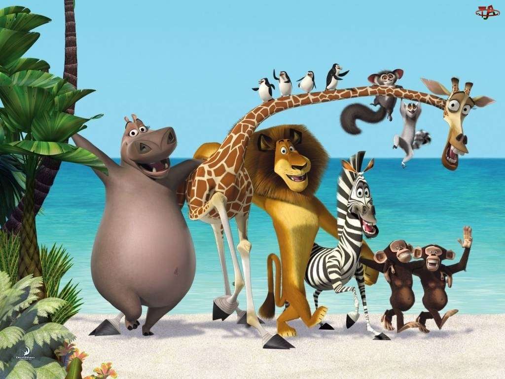 Madagascar 2 quebra-cabeças online