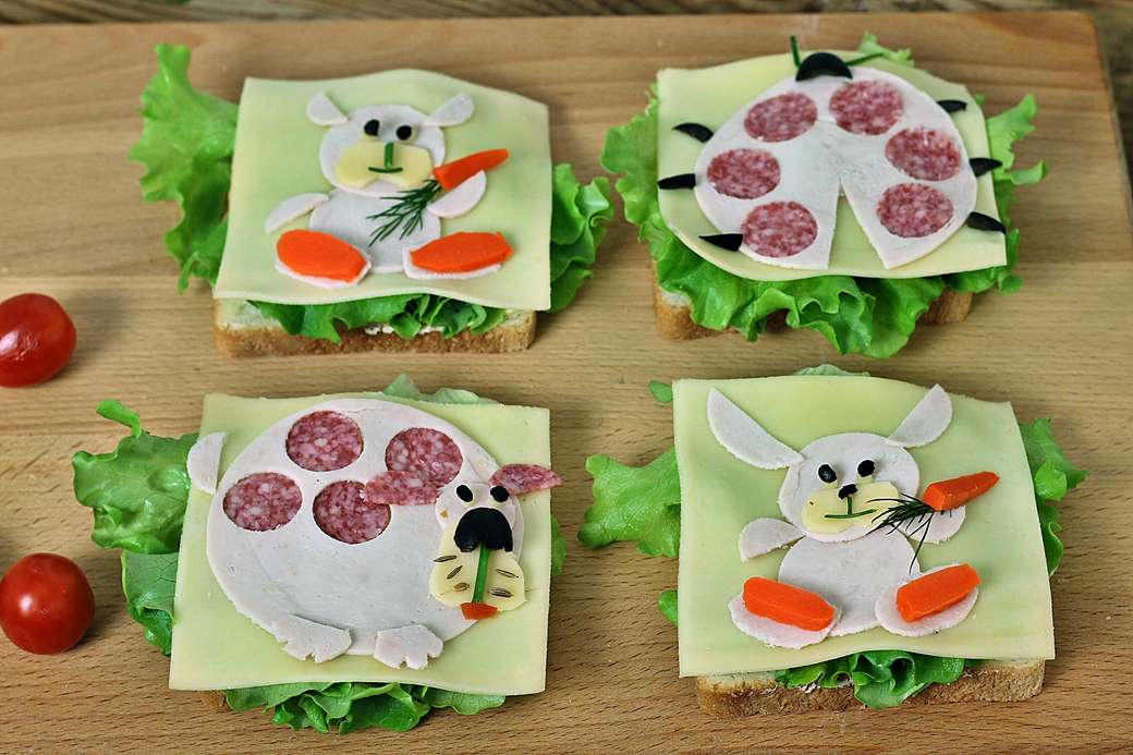 Бутерброды для ребенка онлайн-пазл