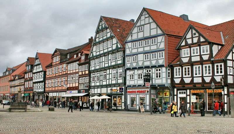 Celle old town half-timbered houses online puzzle
