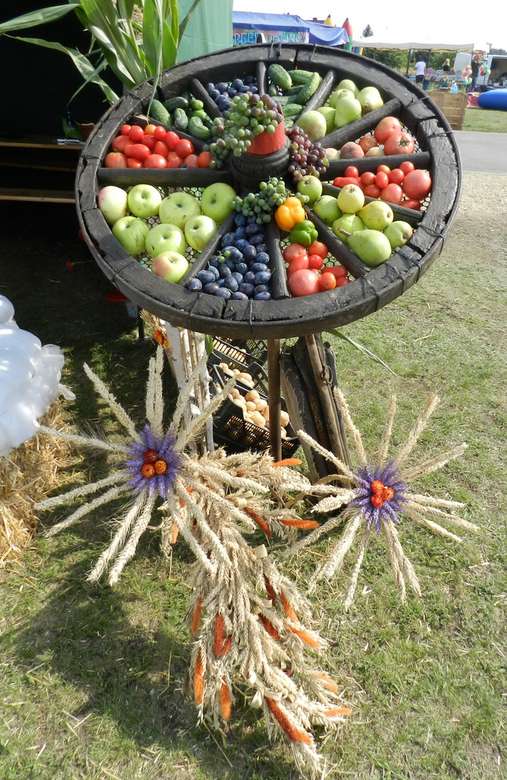 dekoráció zöldségekkel kirakós online