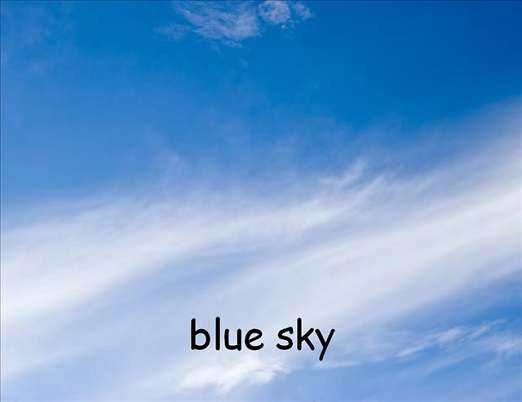 b je pro modrou oblohu online puzzle