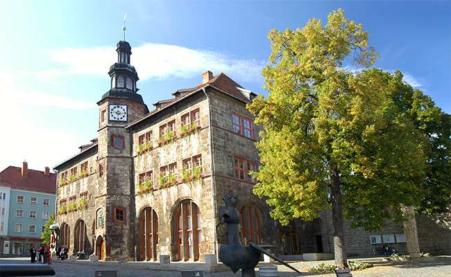 Altes Rathaus in Nordhausen Online-Puzzle