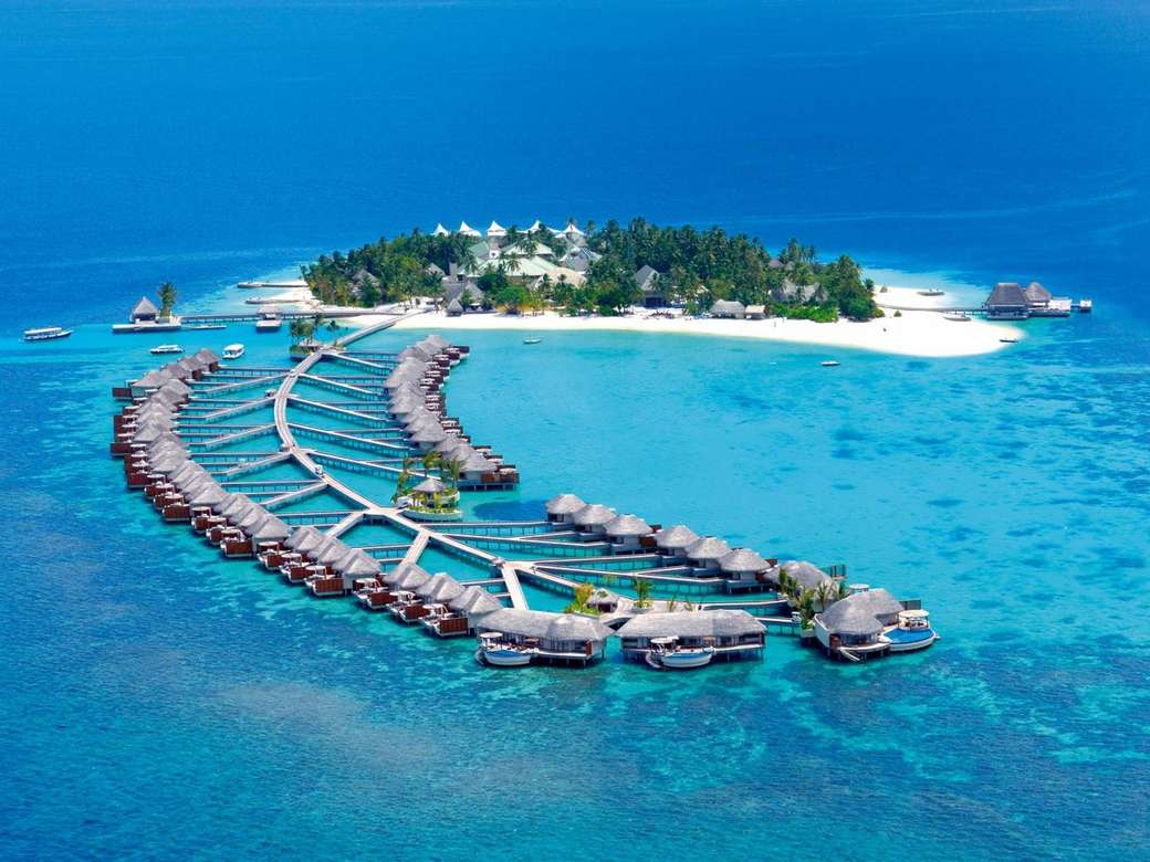 Atolls des Maldives puzzle en ligne