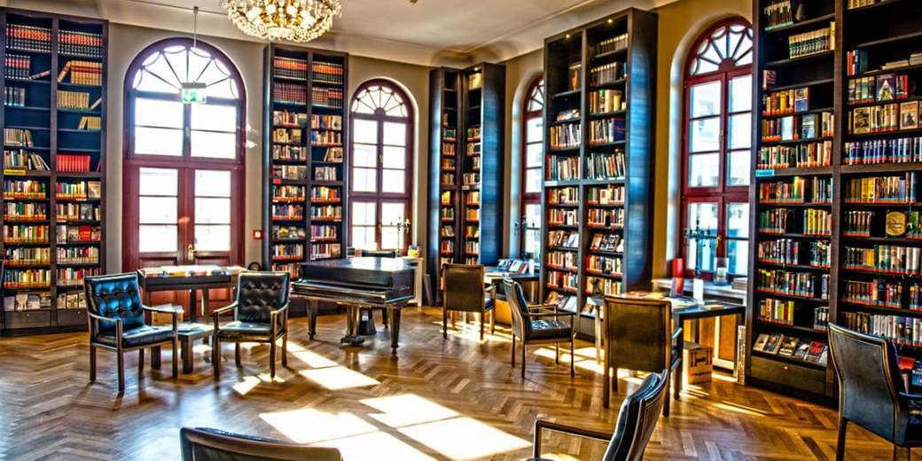 Norderney Island Conversationshaus Library pussel på nätet