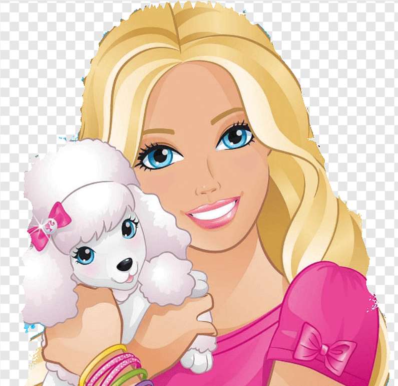 Barbie och valp pussel på nätet