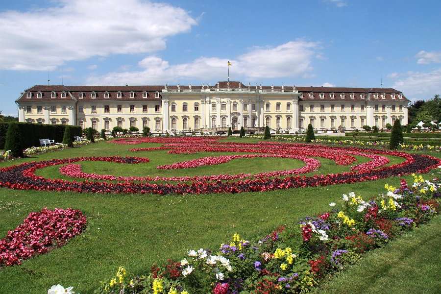 Κατοικημένο παλάτι Ludwigsburg παζλ online