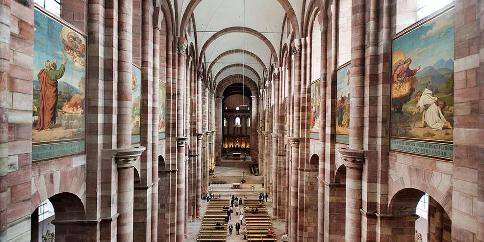 Kathedraal van Speyer van binnenuit legpuzzel online