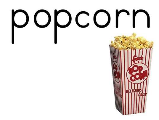 p steht für Popcorn Online-Puzzle