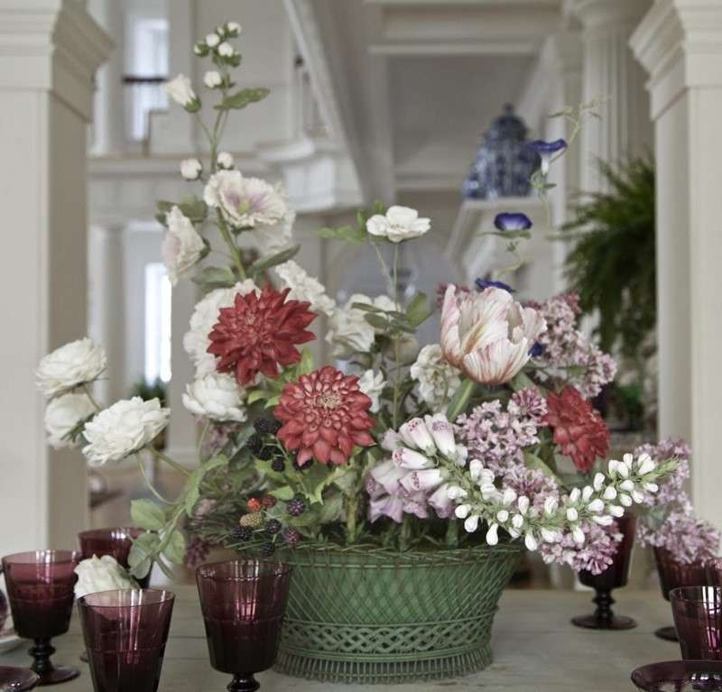 porcelánové květiny jako živé online puzzle