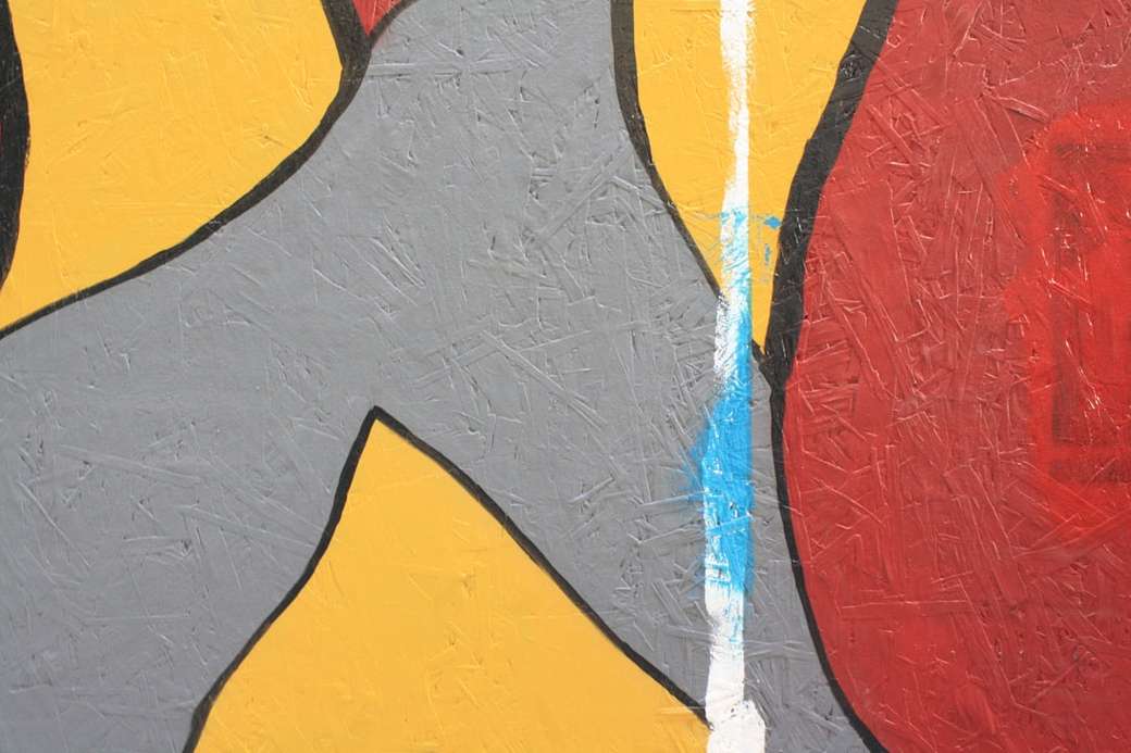 Затворете от боядисана стена. онлайн пъзел