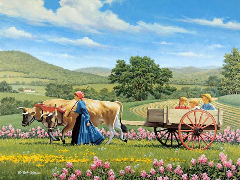 Summer in the countryside. online puzzle