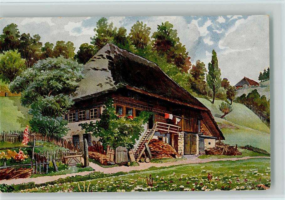 Gammal bondgård i Black Forest pussel på nätet
