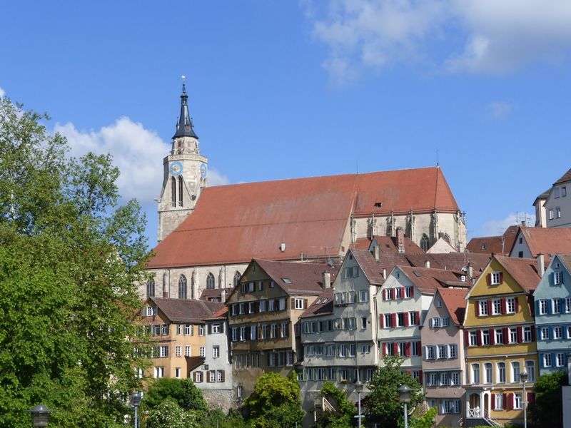 Σπίτια Tübingen στο Neckar παζλ online