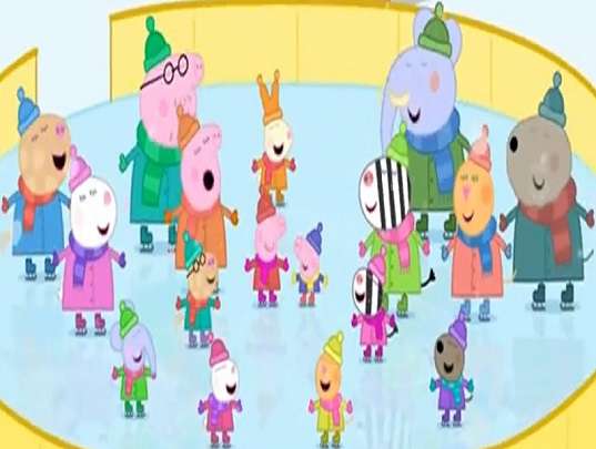 p is for peppa pig ice skating online puzzle