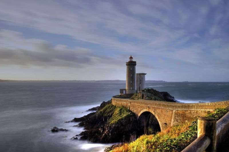 Petit Minou Leuchtturm an der Atlantikküste Online-Puzzle