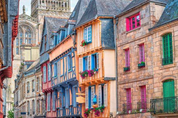 Quimper in der Bretagne Online-Puzzle