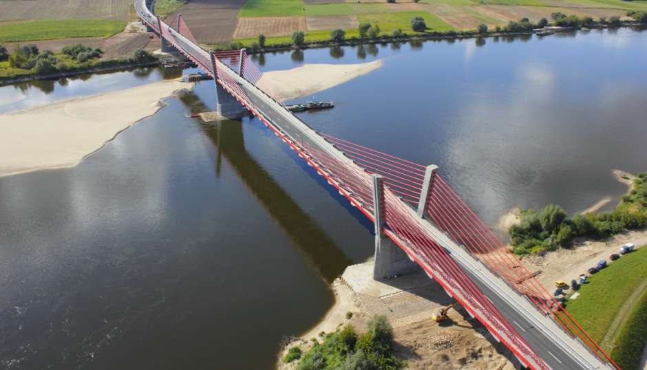 Bau einer Brücke über die Weichsel in Kwidźyn Online-Puzzle