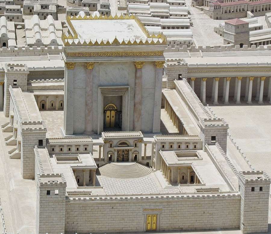 Йерусалимски храмов комплекс по времето на Исус онлайн пъзел
