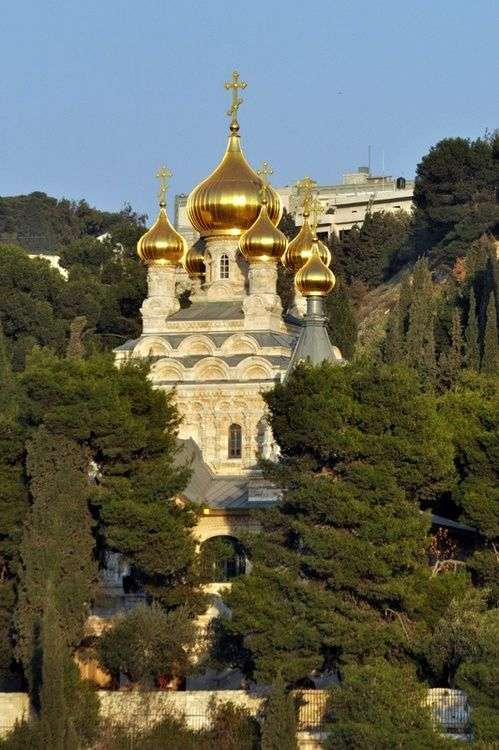 Église orthodoxe de Jérusalem de Marie-Madeleine puzzle en ligne