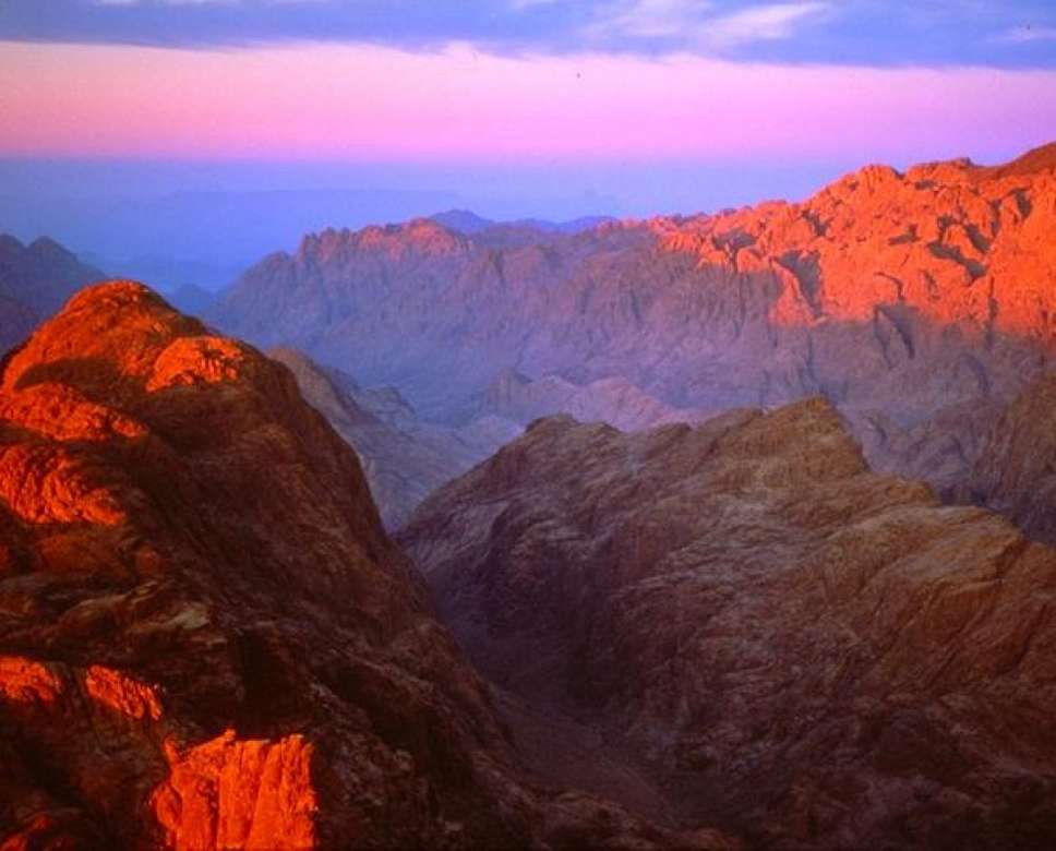 Sinai berg på morgonen Pussel online