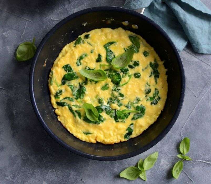 OMELETTE CON SPINACI. puzzle online