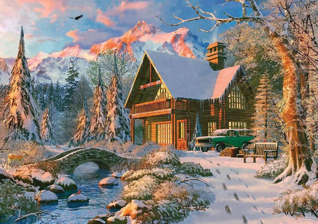 Winterliche Landschaft Puzzlespiel online