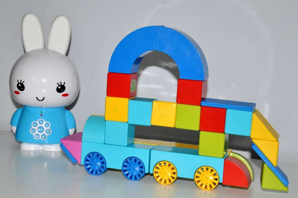 magnetické bloky - bunny alilo online puzzle