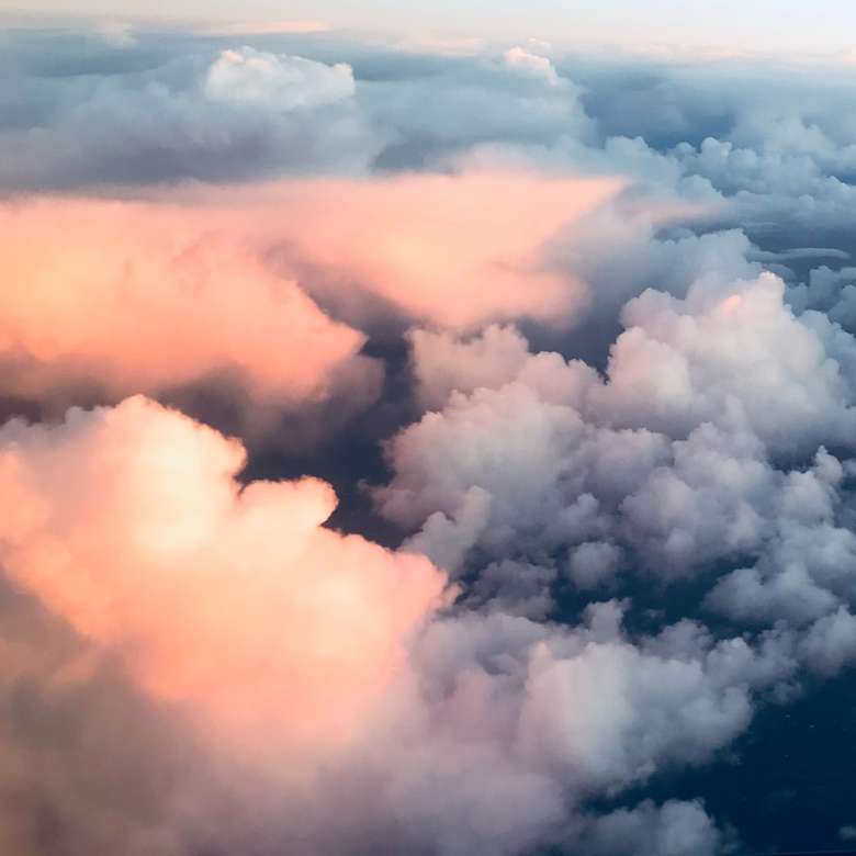 fotografia vista a volo d'uccello di nuvole puzzle online