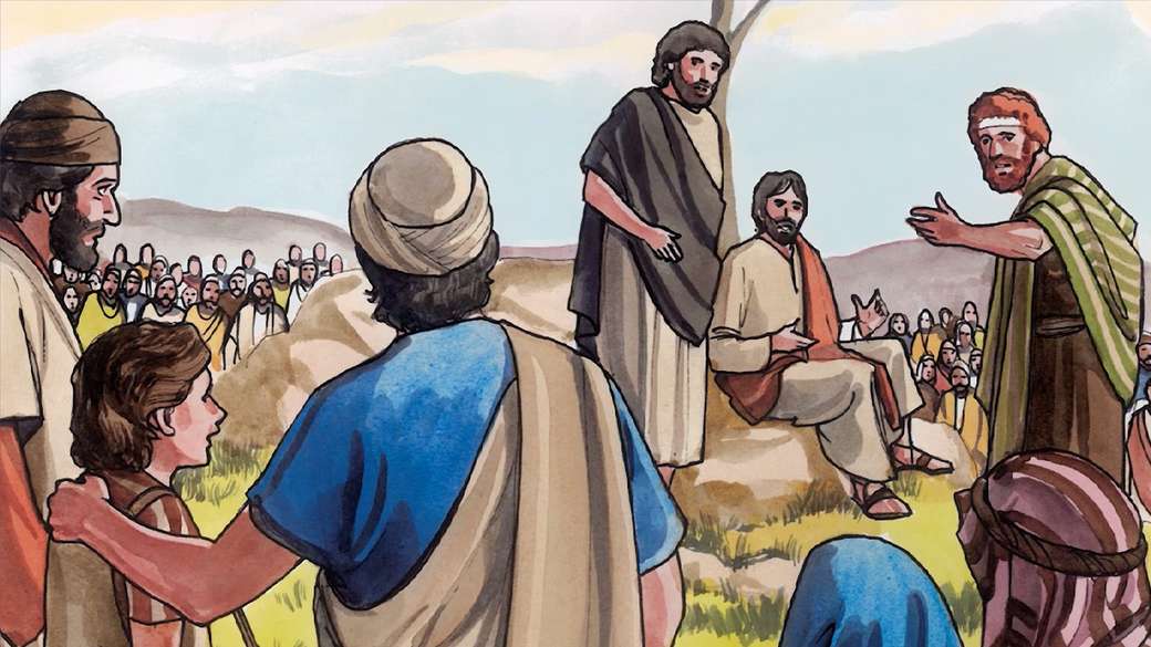 Jezus voedt een menigte legpuzzel online