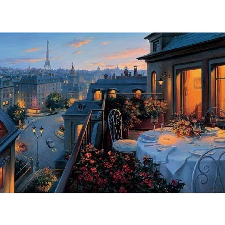 Sur les toits de Paris puzzle en ligne