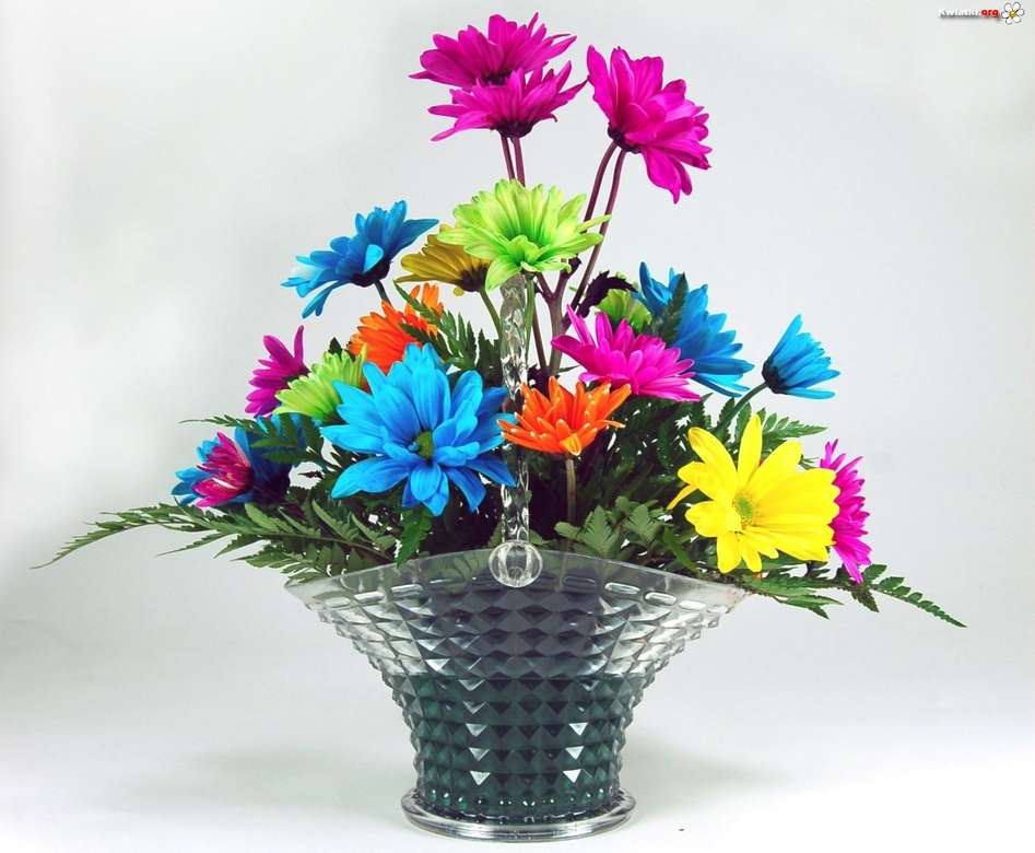 kleurrijke bloemen legpuzzel online