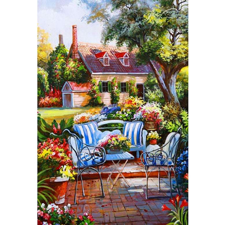House with garden online puzzle
