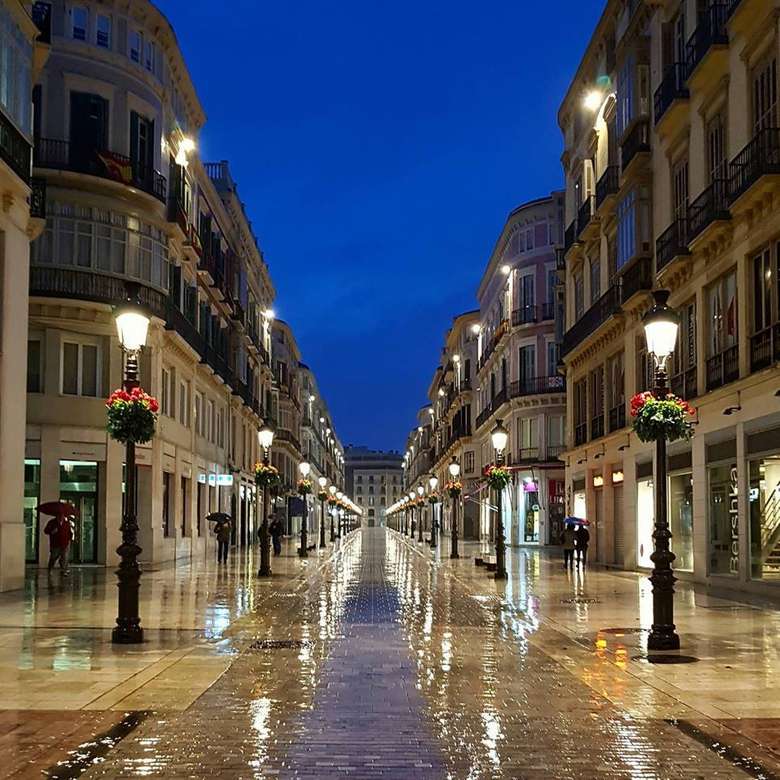 Calle Larios, Μάλαγα, España παζλ online
