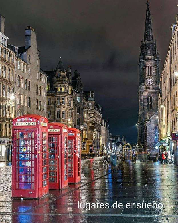 Edimburgo. Escocia. Pussel online