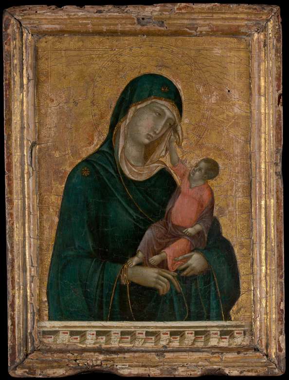 Madonna en het kind - Duccio di Buoninsegna online puzzel
