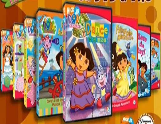 d для DVD-диска Dora the Explorer пазл онлайн