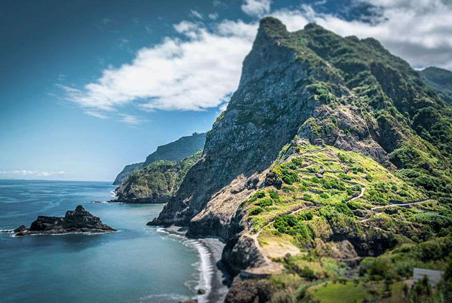 Ön Madeira i Atlanten pussel på nätet