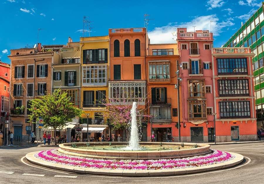 Mallorca centro de la ciudad de Palma rompecabezas en línea