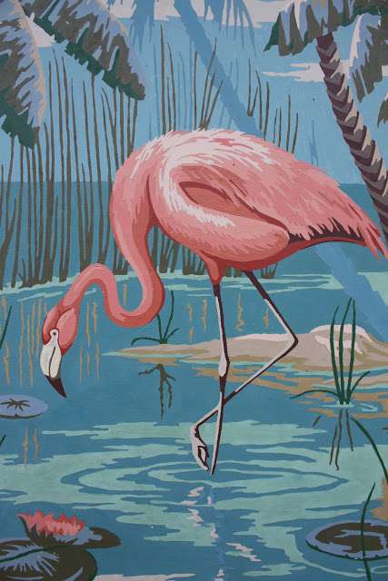 ೋ Kunst met flamingo's ೋ ღ online puzzel