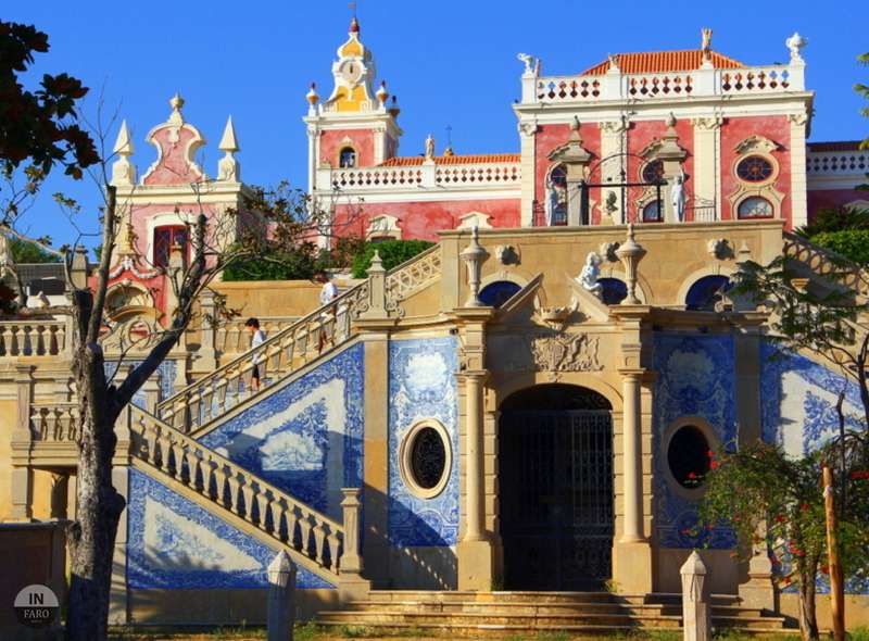 Faro Algarve Küstenstadt Estoi Palast Online-Puzzle