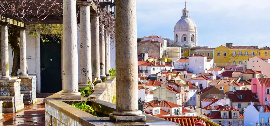 Lissabon Stadtpanorama Online-Puzzle