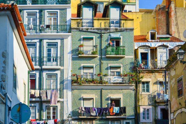 Lissabon Altstadt Portugal Puzzlespiel online