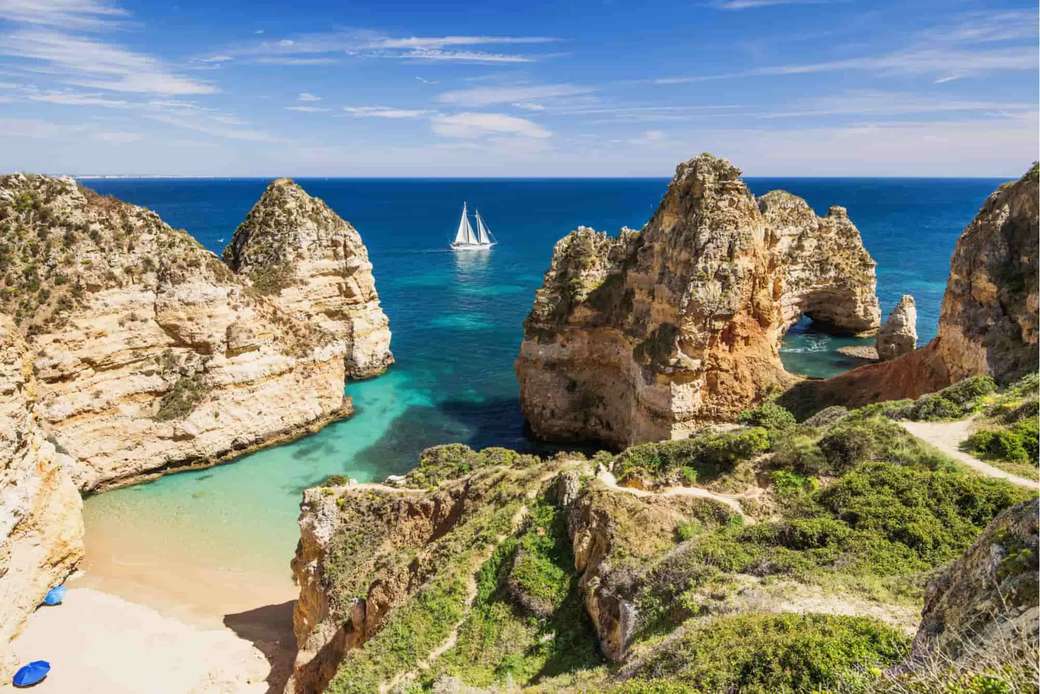 Крайбрежен пейзаж на Португалия онлайн пъзел