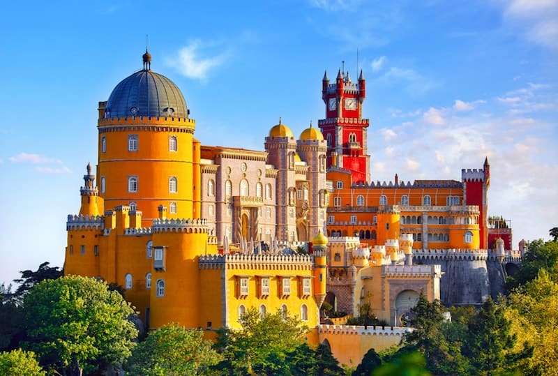 Palác Sintra Pena Portugalsko online puzzle