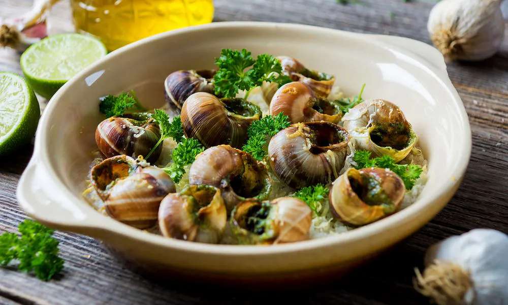 σαλιγκάρια - γαλλικό πιάτο online παζλ