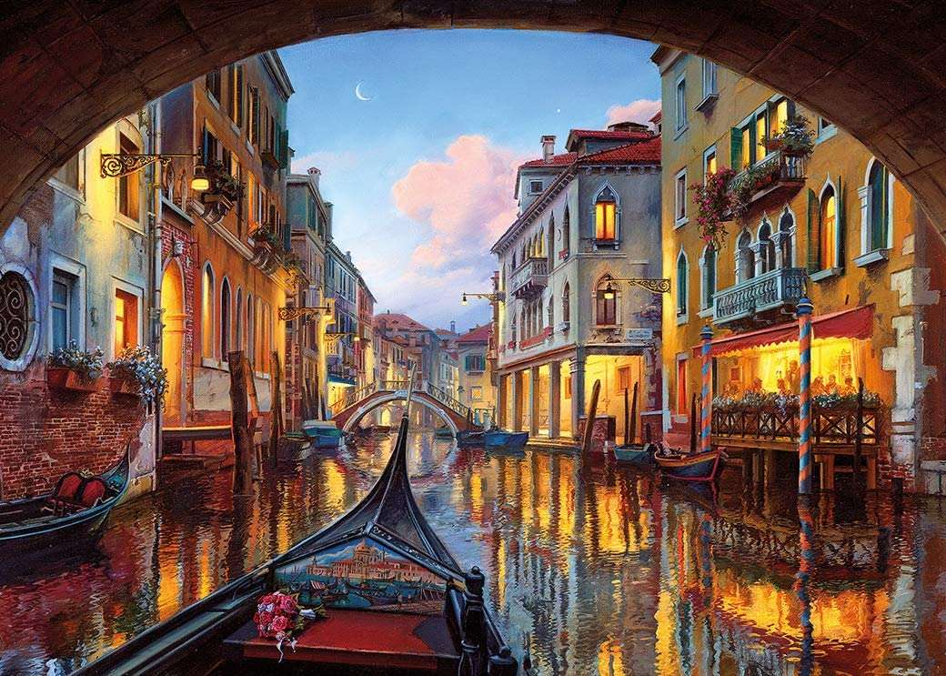 Venedig am Abend Online-Puzzle