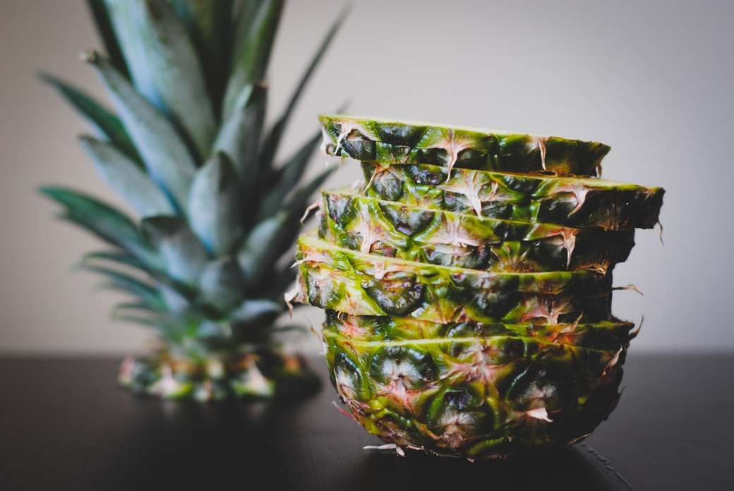makrofotografering av ananasfrukt Pussel online