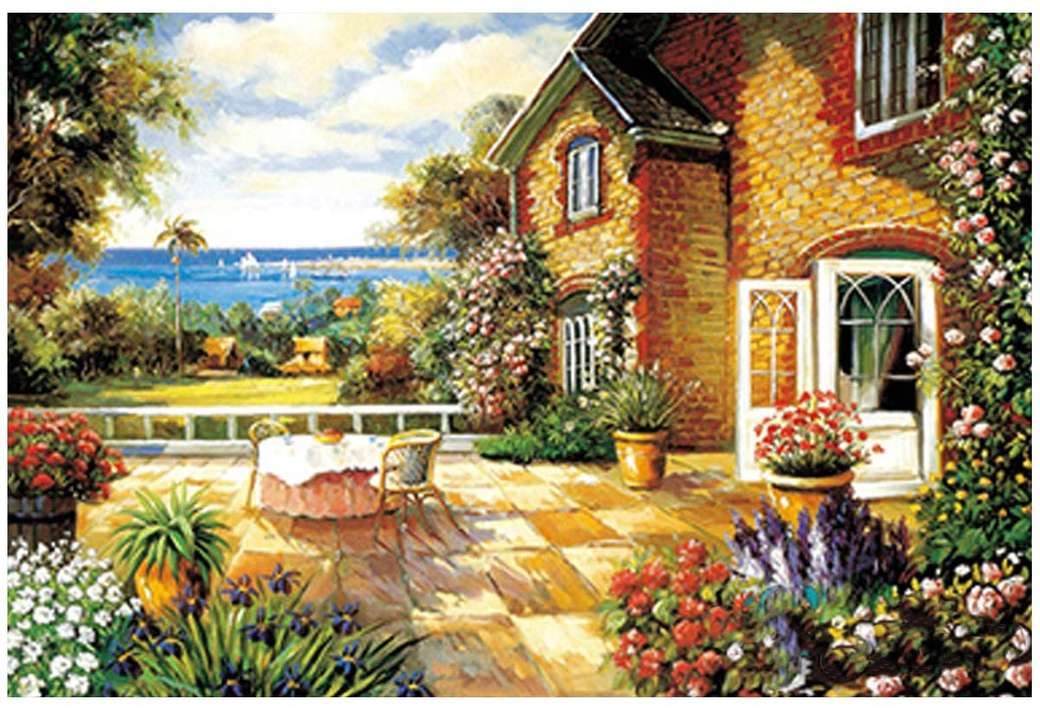 Casa con giardino puzzle online
