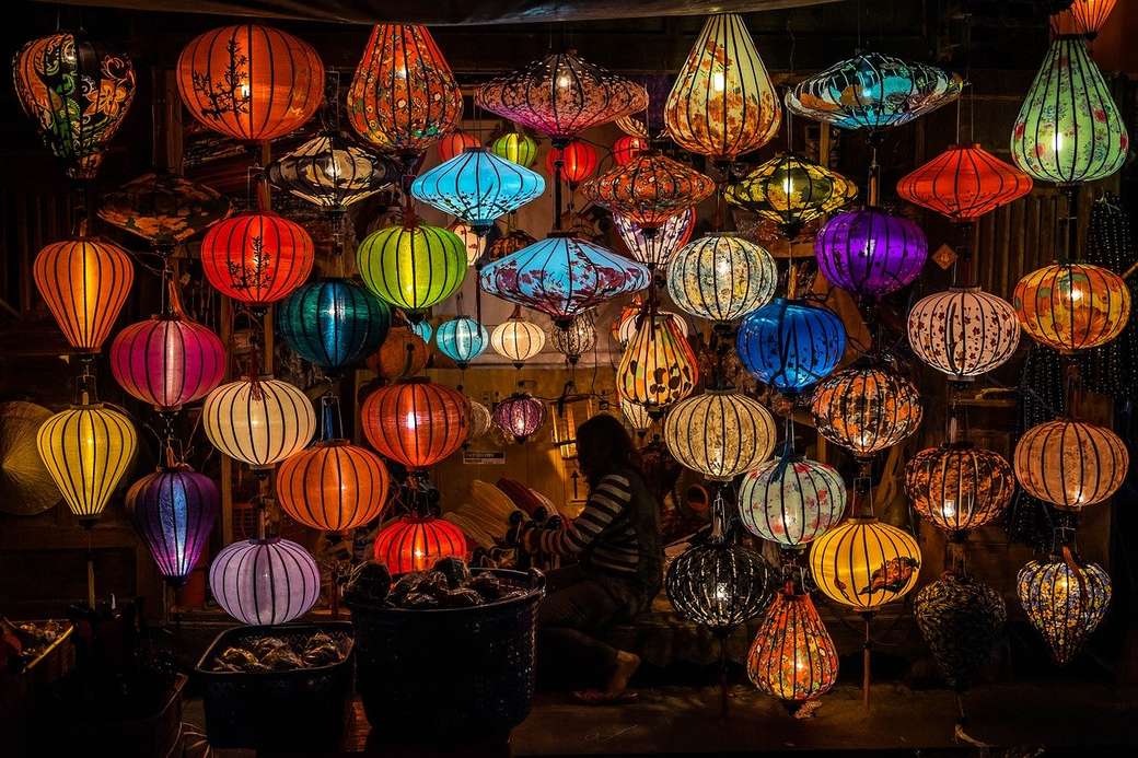Lanternes au Vietnam puzzle en ligne