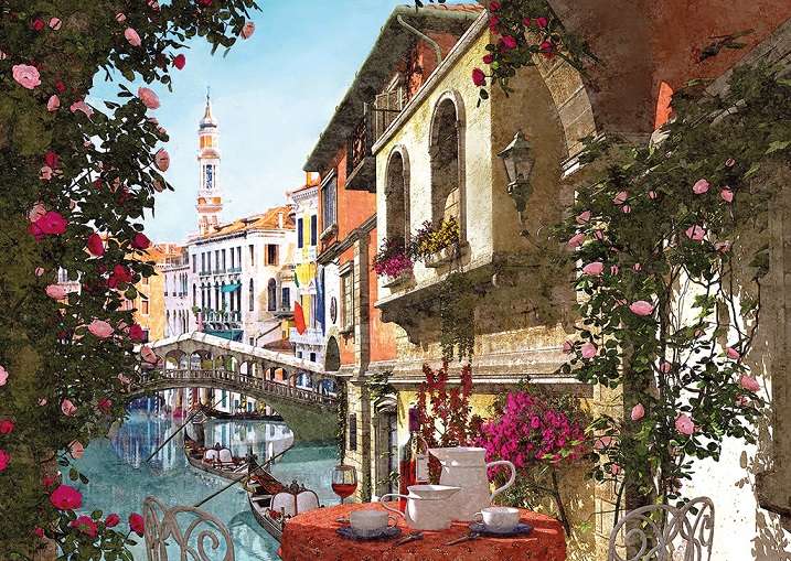 Venedig in der Malerei. Puzzlespiel online